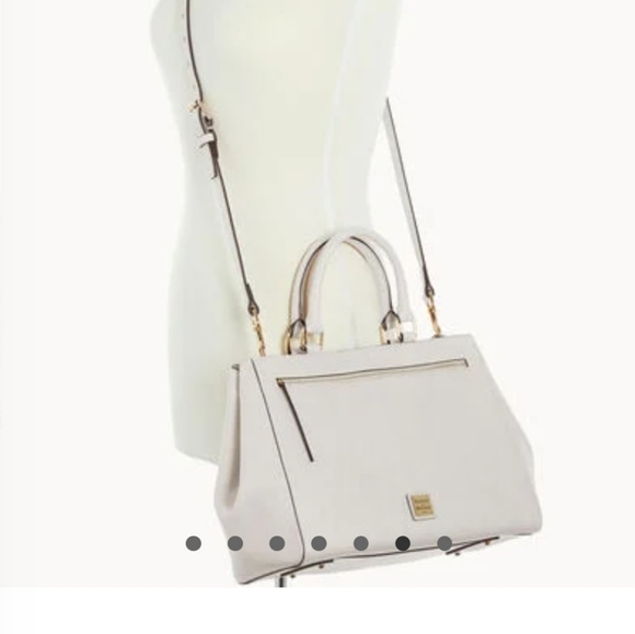 White Saffiano Zip Satchel Dooney & Bourke - Picture 1 of 8